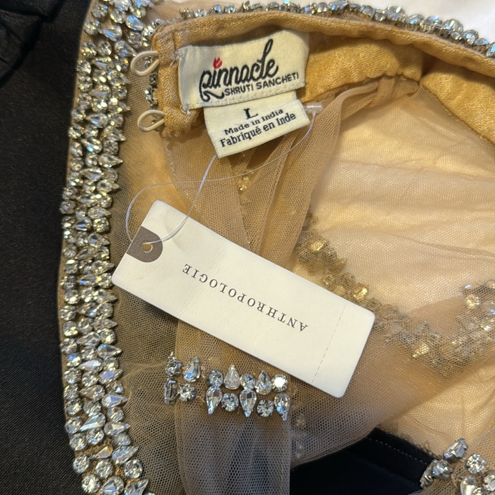 Anthropologie Pinnacle by SSS Embellished Yoke Mini Dress - Picture 8 of 16